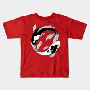 Yin Yang Fish Kids T-Shirt